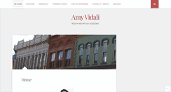Desktop Screenshot of amyvidali.com